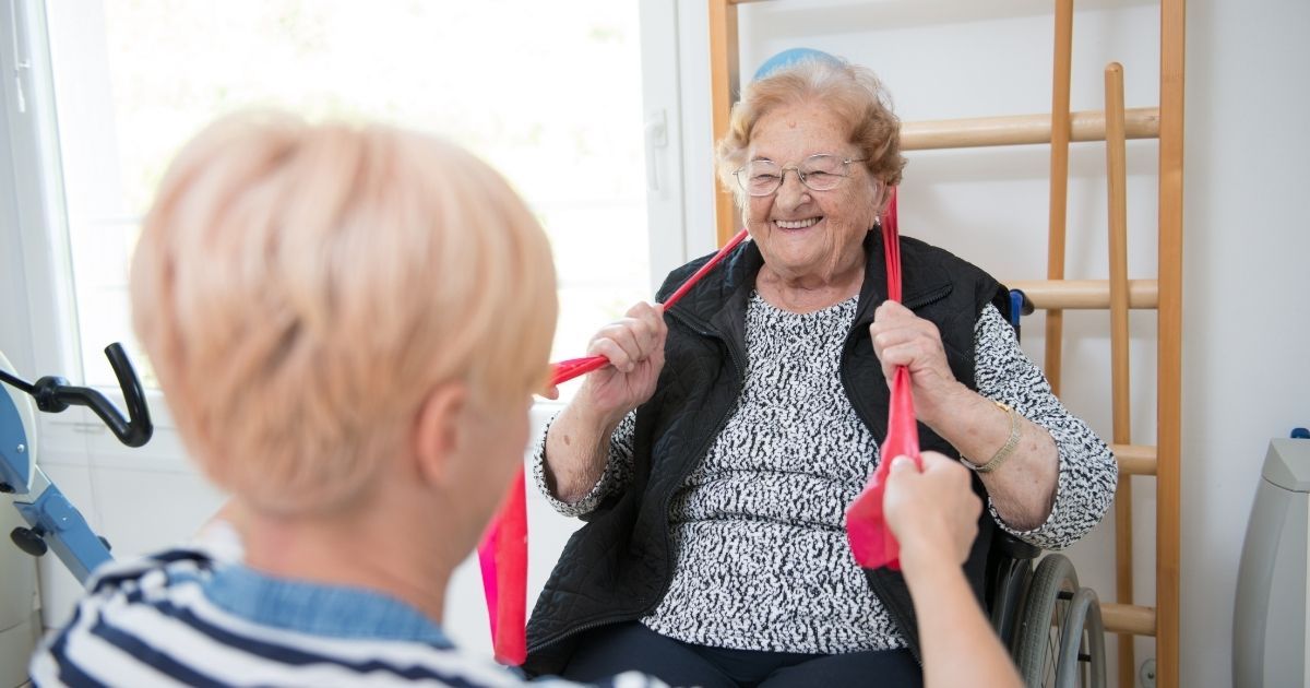 Our in-home caregivers help keep seniors active.
