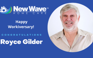 Congratulations, Royce on your Work Anniversary at New Wave Home Care