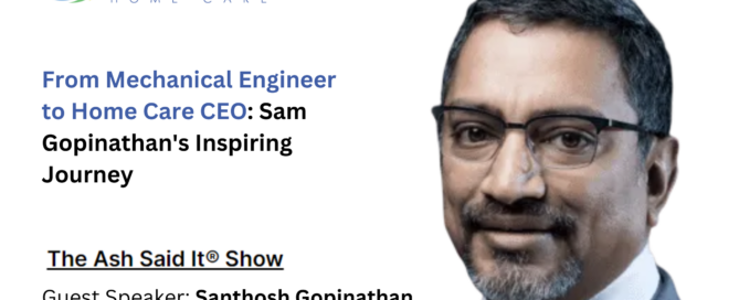 Sam Gopinathan was invited as a guest speaker on the Ash Said It Show