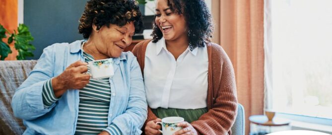 A family caregiver enjoys the benefits of respite care.