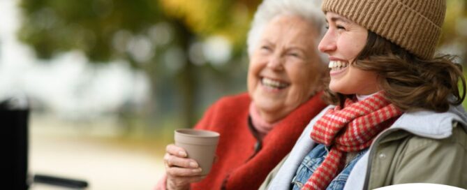 A caregiver enjoys a day of private duty care