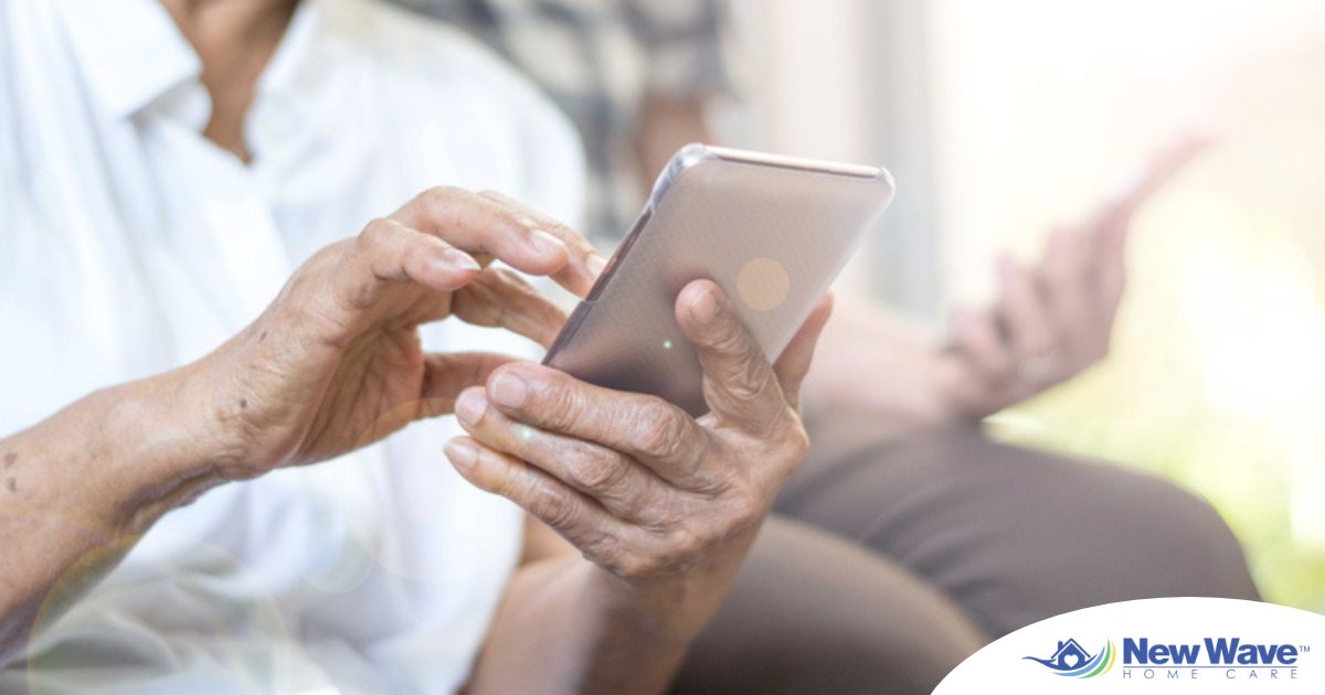 Home care assistance technology in use.