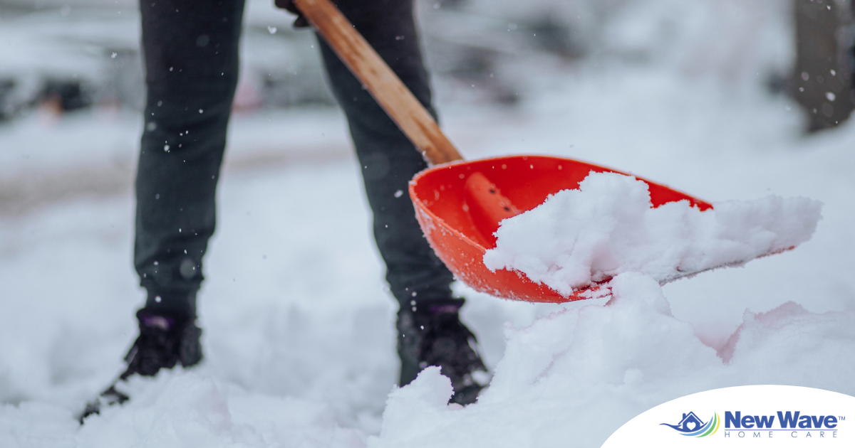 Elderly Home Care Tips include preventing snow and ice buildup