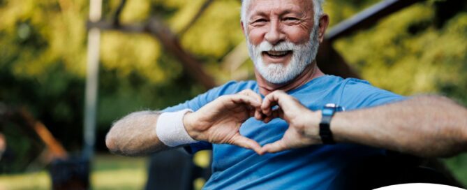 A senior stays active during men’s health month benefitting from senior health at home.