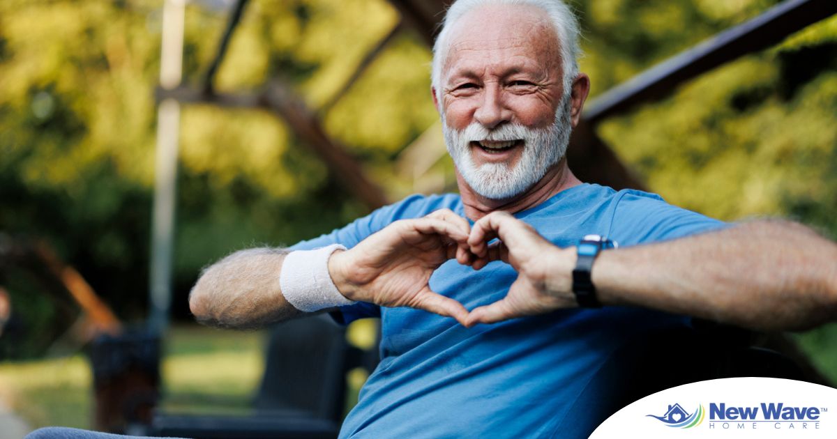 A senior stays active during men’s health month benefitting from senior health at home.