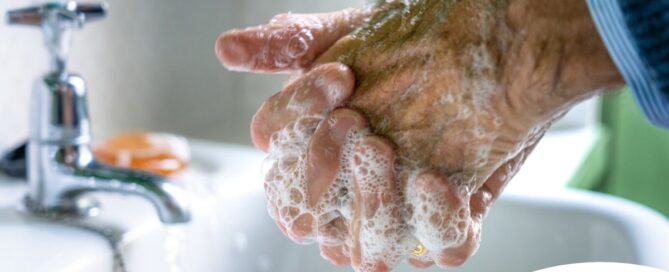 Small daily habits like hand washing support infection prevention in seniors.