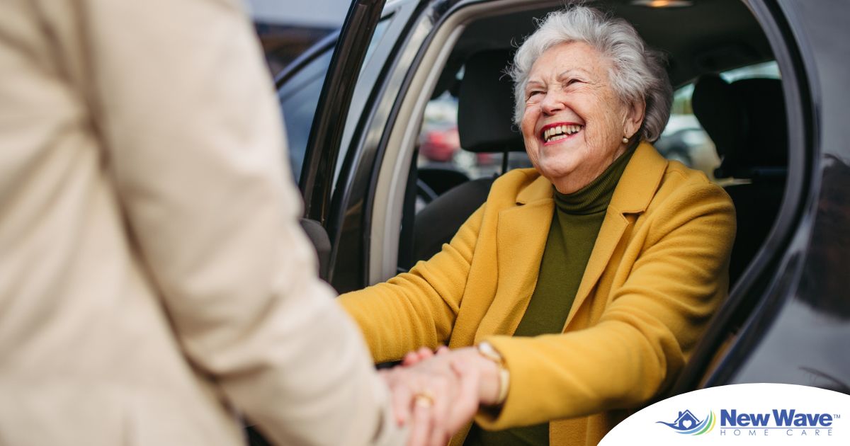 A loved one benefits from senior transportation services.